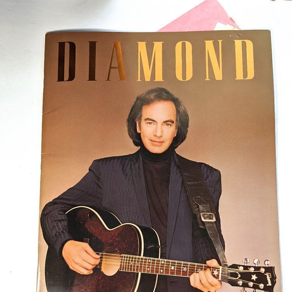 Two Neil Diamond 80's Tour Progam w/ Ticket Stubs